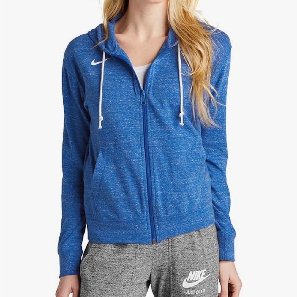 Nike women’s vintage full zip up blue